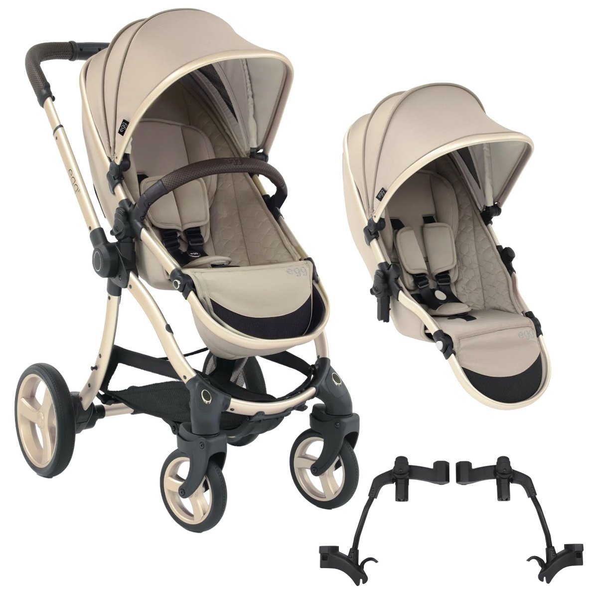 egg double stroller egg2® Double Stroller in Feather