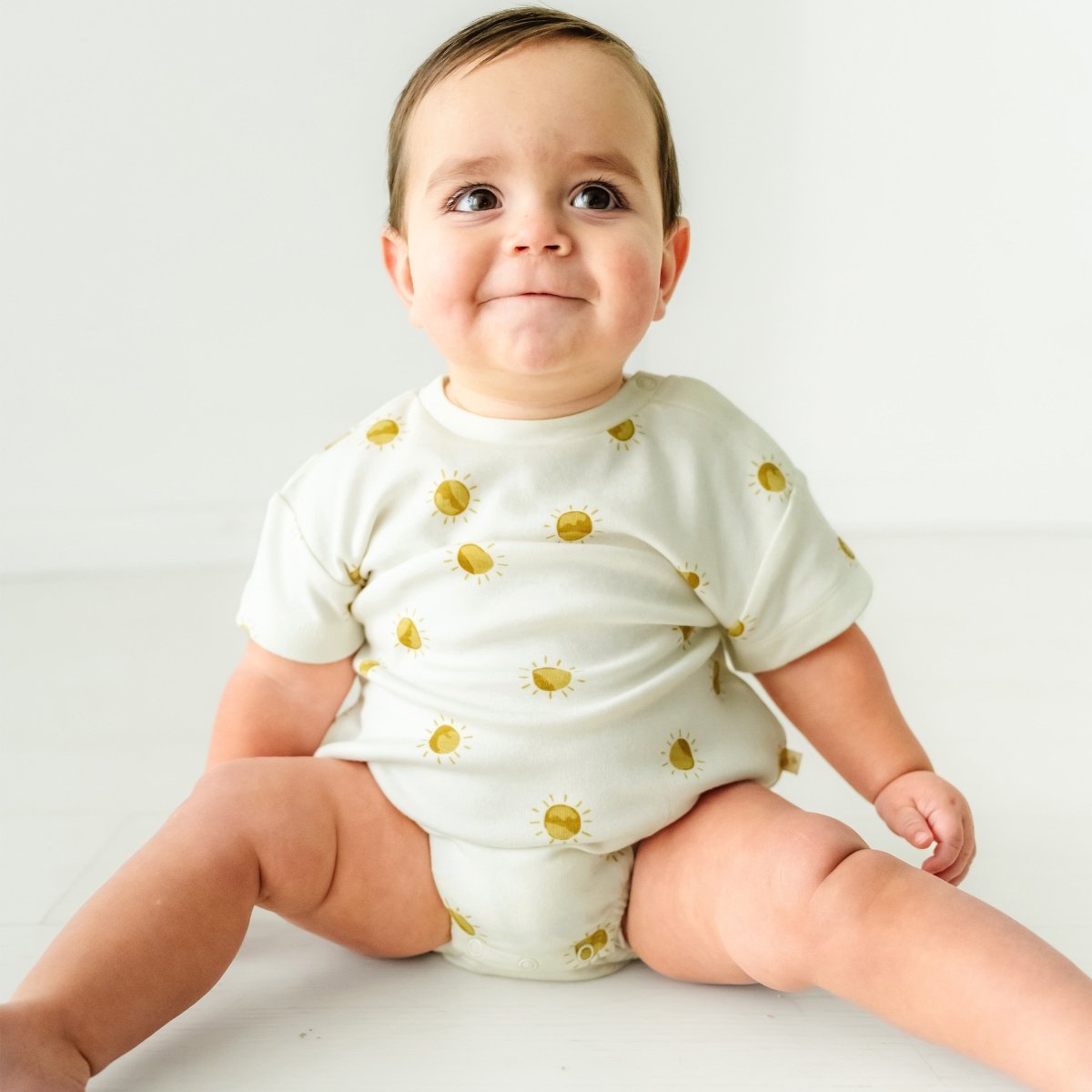 Blyth Baby Sleeveless Romper Natural main image 1