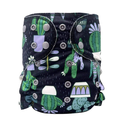 All In One Cloth Diaper - Cactus | Happy BeeHinds | Baby Essentials - Bee Like Kids