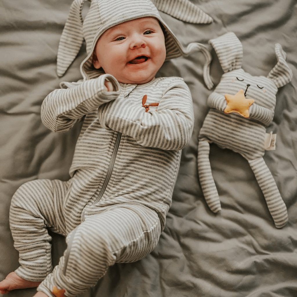 Bunny Gift Set with Jumpsuit Zipper | Bee Like Kids