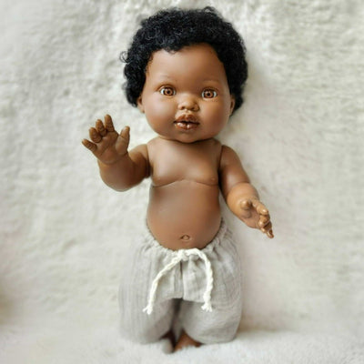 Mini Colettos African Baby BoyDoll - Satchel | Bee Like Kids