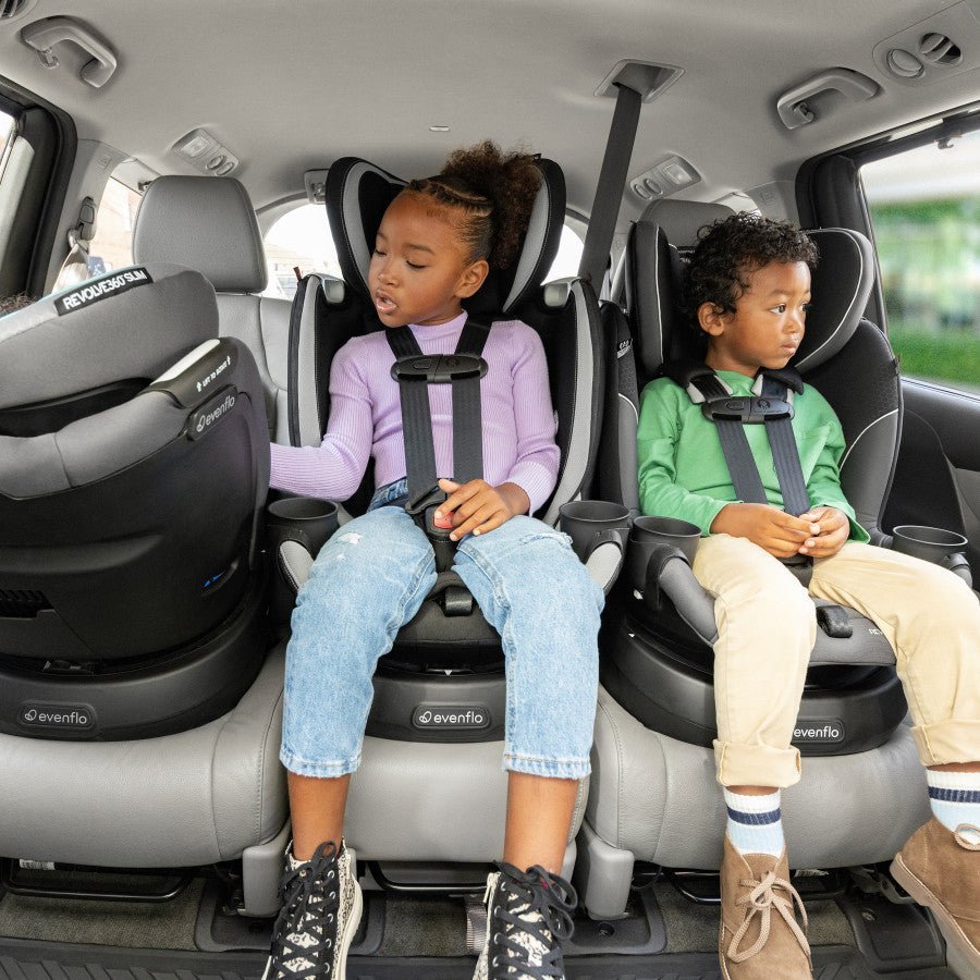 Revolve360 Slim 2 in 1 Rotational Car Seat with Quick Clean Cover Bee Like Kids