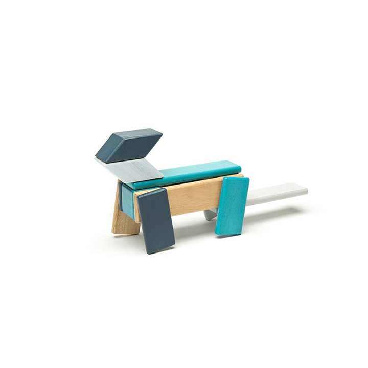 14-Piece Set Magnetic Wooden Blocks - Tegu Classics