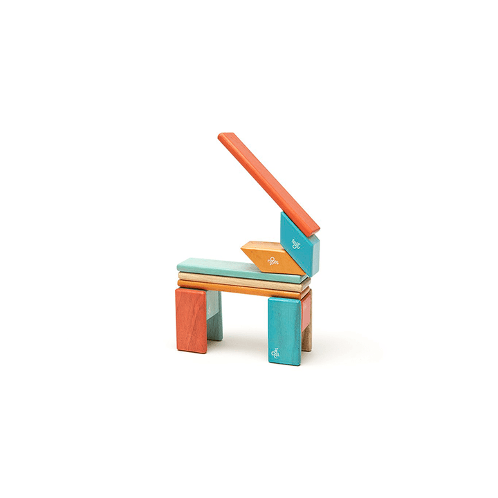 14-Piece Set Magnetic Wooden Blocks - Tegu Classics