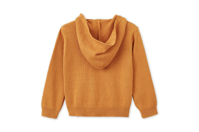 Organic Zip-Up Knit Cardigan