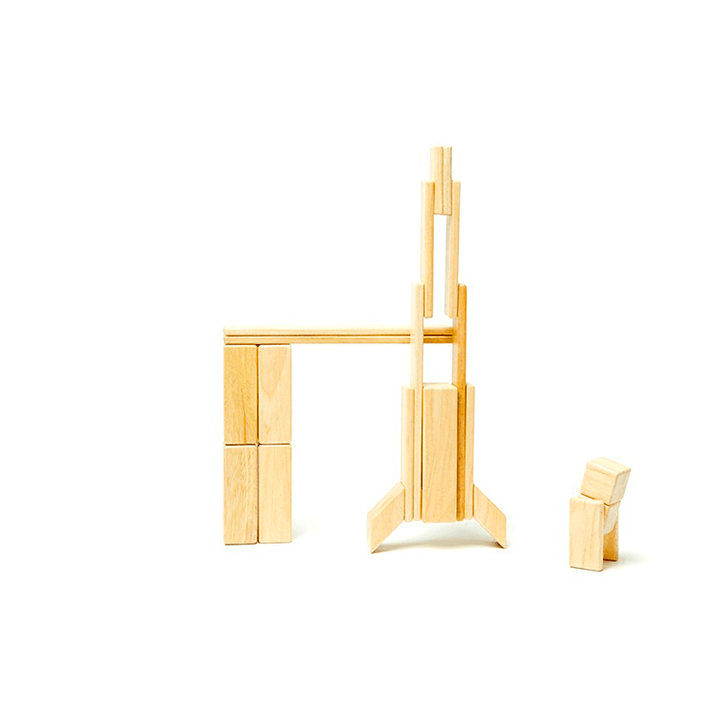 24-Piece Set Magnetic Wooden Blocks Tegu Classics