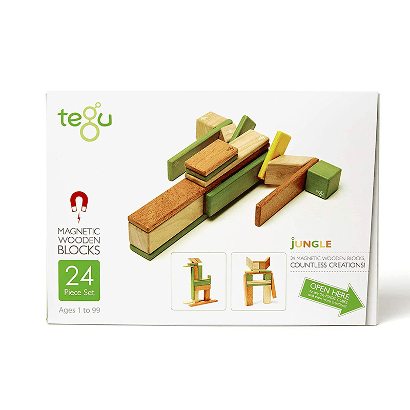 24-Piece Set Magnetic Wooden Blocks Tegu Classics