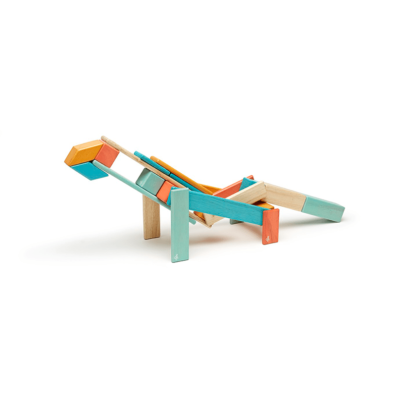 24-Piece Set Magnetic Wooden Blocks Tegu Classics