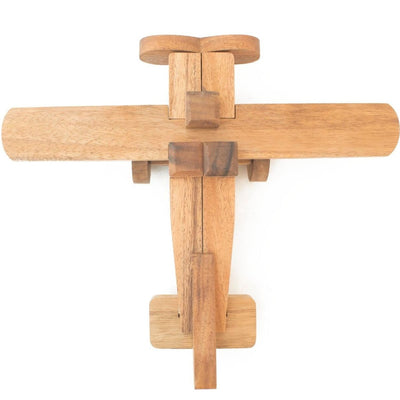 3D Wooden Construction Airplane Puzzle For Kids