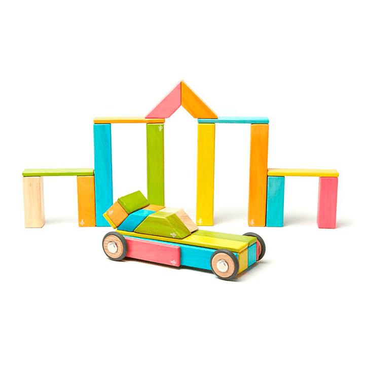 42-Piece Set Magnetic Wooden Blocks Tegu Classics