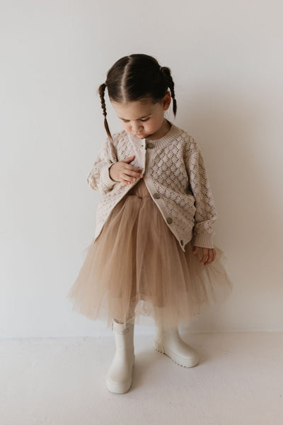Knit Cardigan - Biscuit
