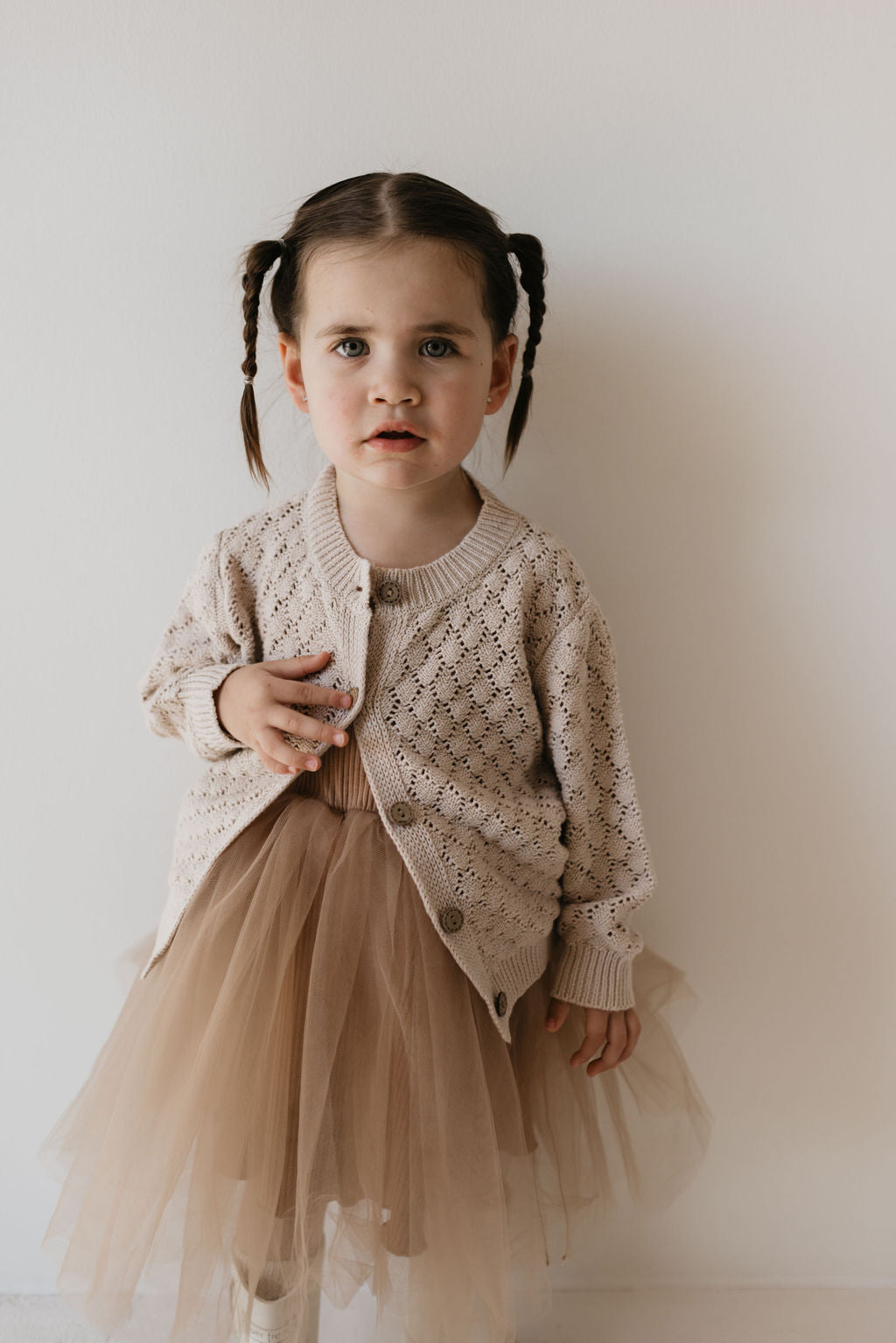 Knit Cardigan - Biscuit