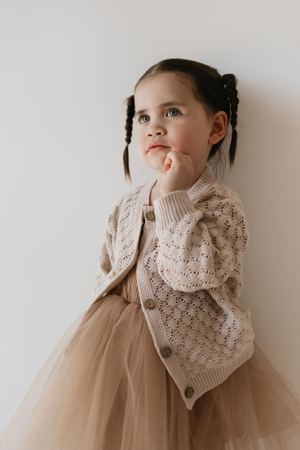 Knit Cardigan - Biscuit