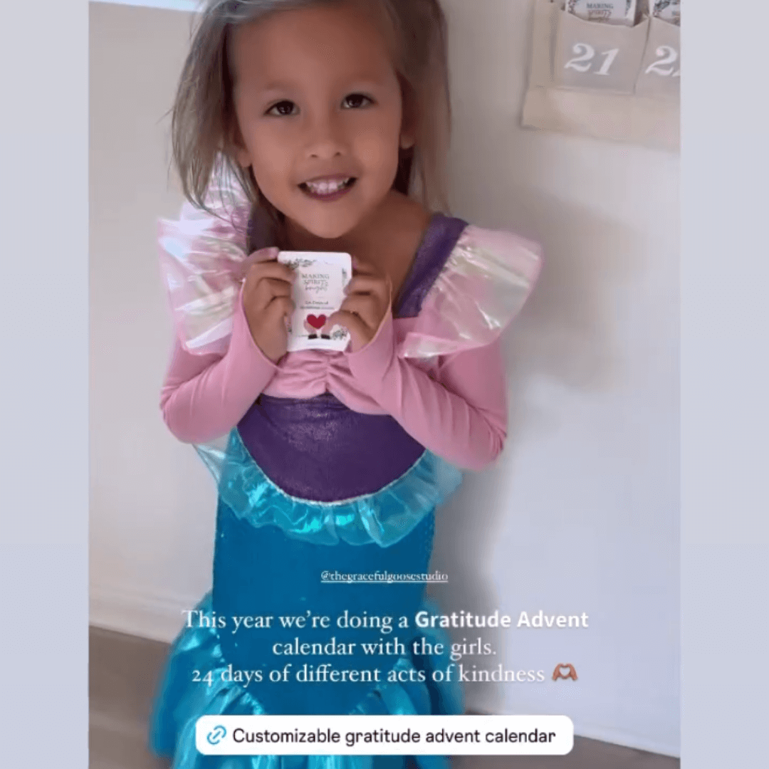 Advent Kindness Calendar Red & Green