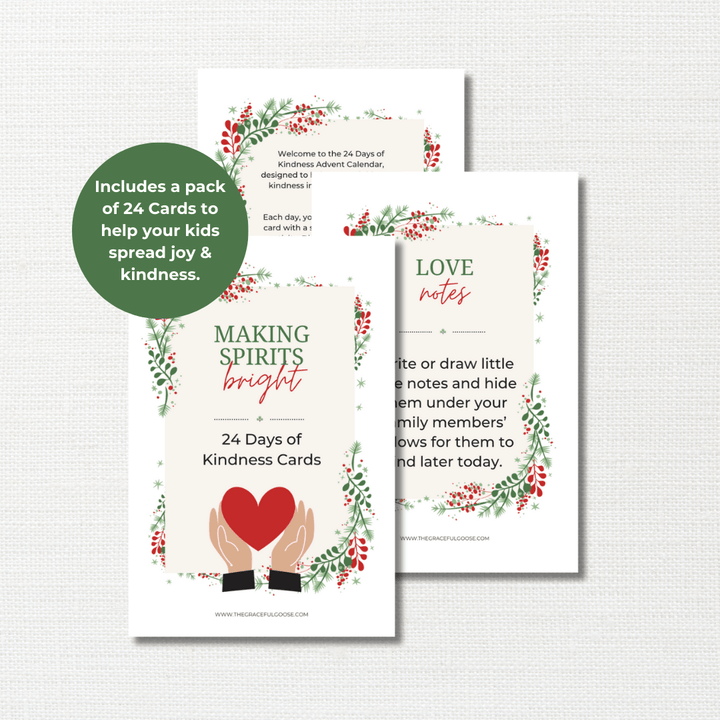 Advent Kindness Calendar White