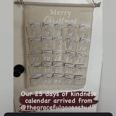 Advent Kindness Calendar White