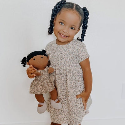 Apple Park Kids - Mia in Purple Floral Dress