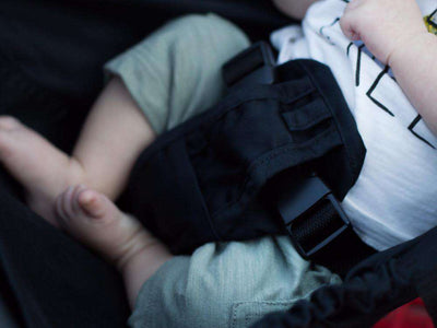 Baby Shopping Cart Hammock | Black Fabric