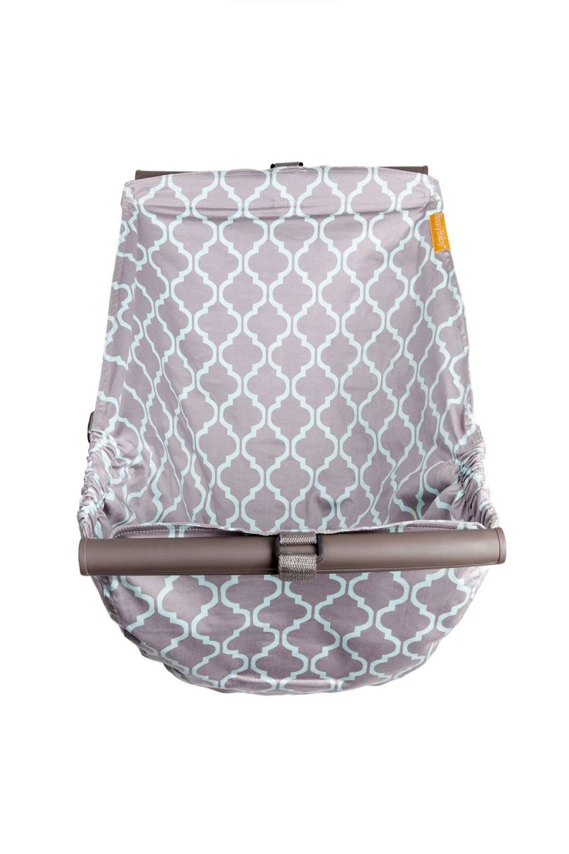 Baby Shopping Cart Hammock | Gray/Aqua