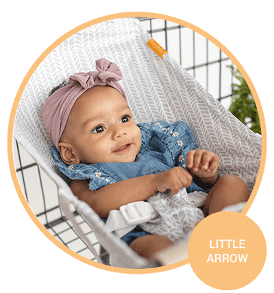 Baby Shopping Cart Hammock - Little Arrow Design