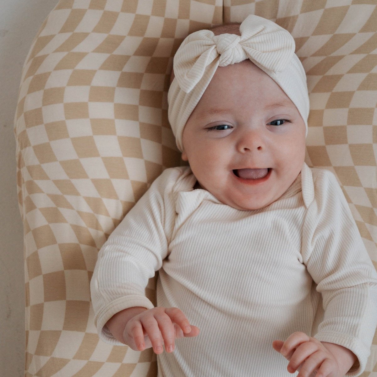 Bamboo Changing Pad Cover Wavy Checker