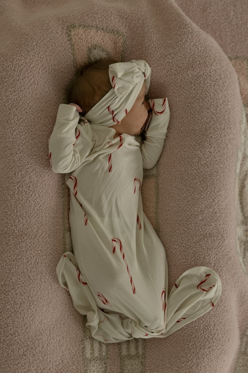 Bamboo Knotted Gown - Candy Cane