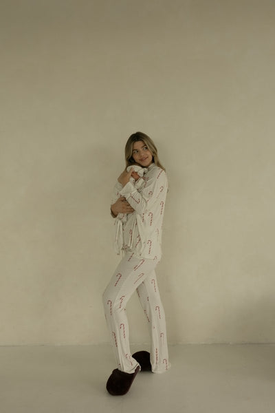 Bamboo Knotted Gown - Candy Cane