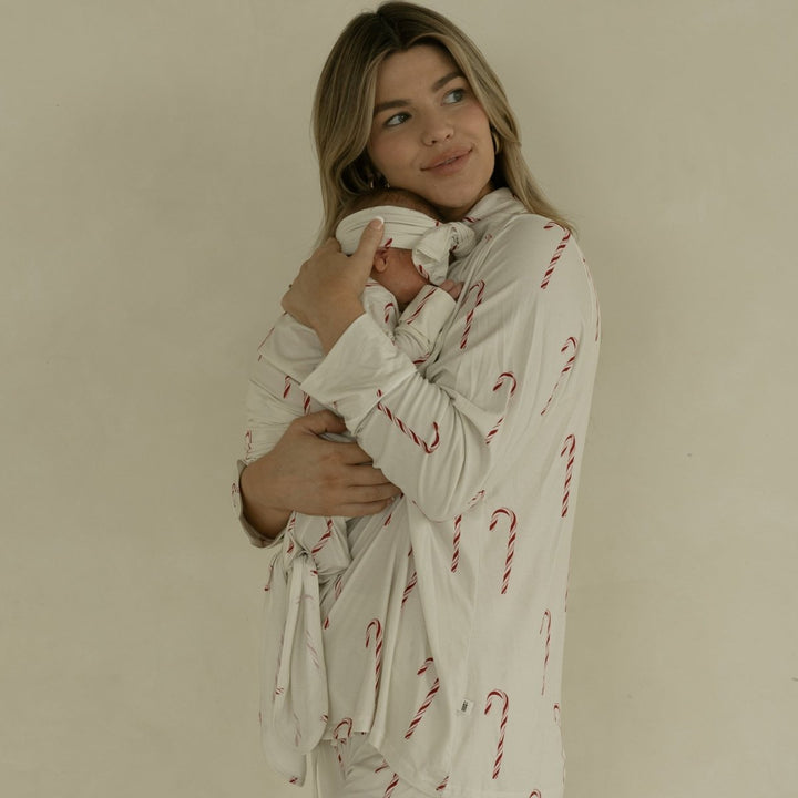 Bamboo Knotted Gown - Candy Cane