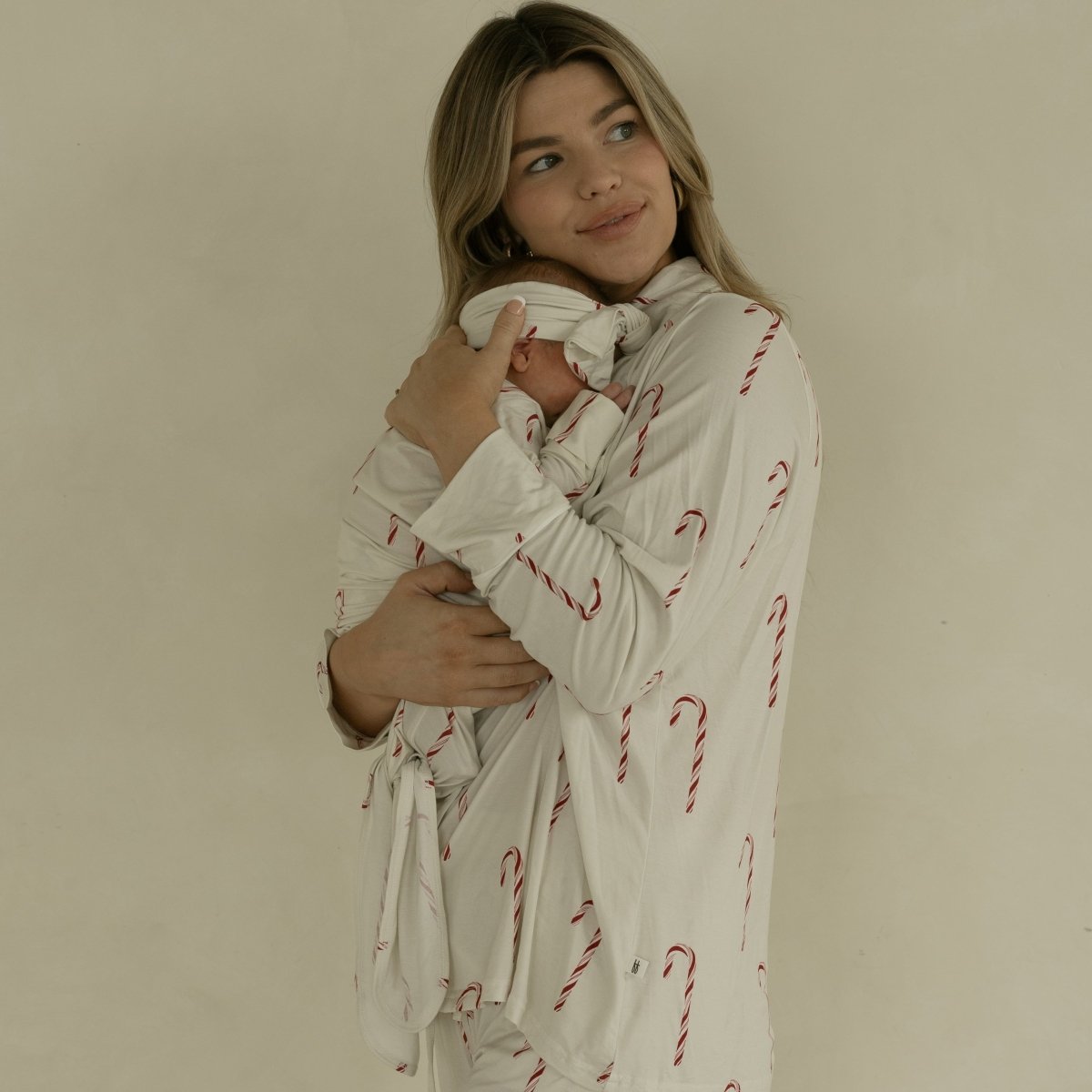 Bamboo Knotted Gown - Candy Cane