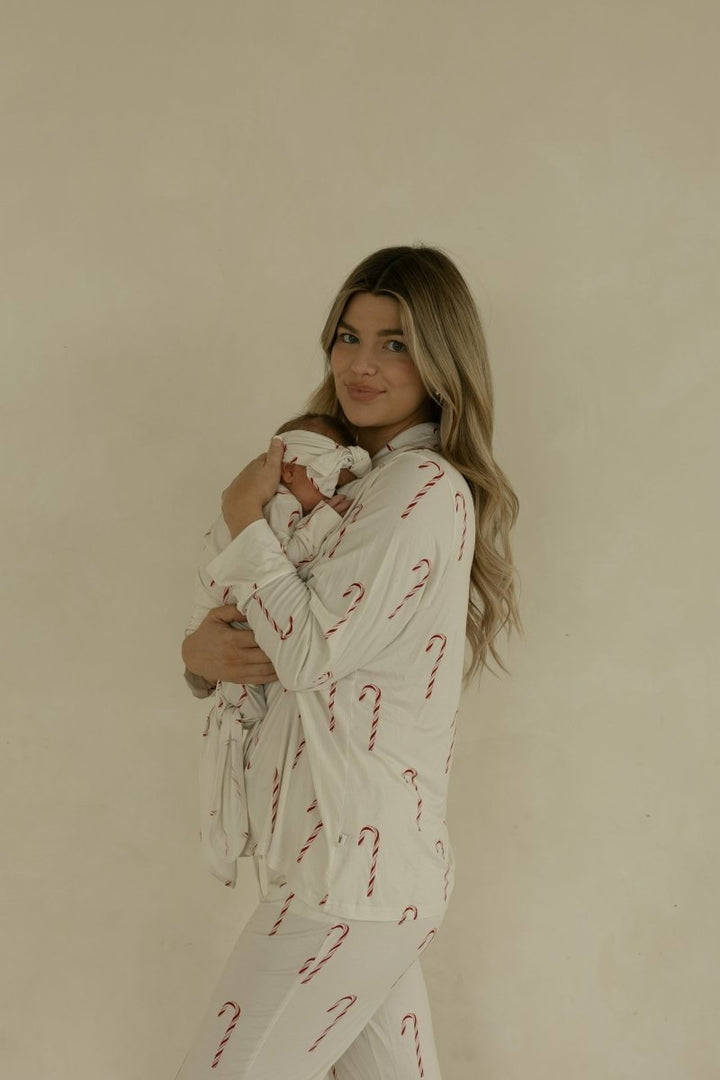 Bamboo Knotted Gown - Candy Cane