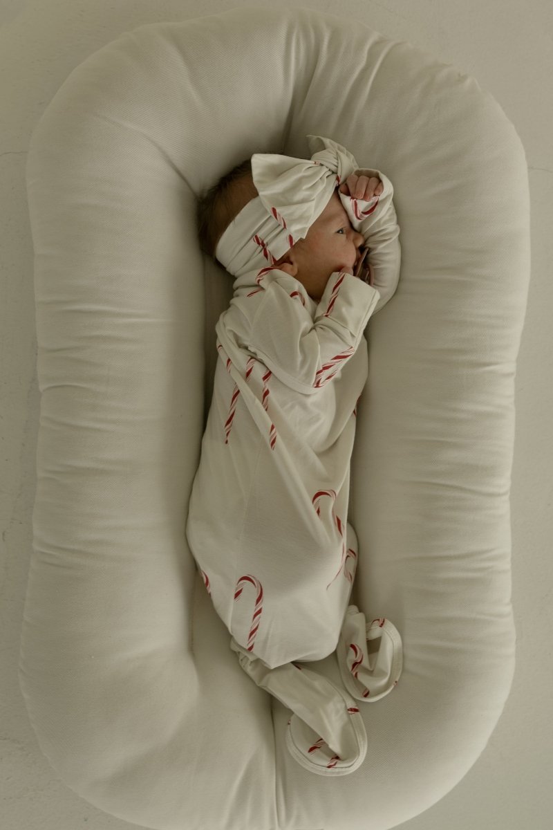 Bamboo Knotted Gown - Candy Cane