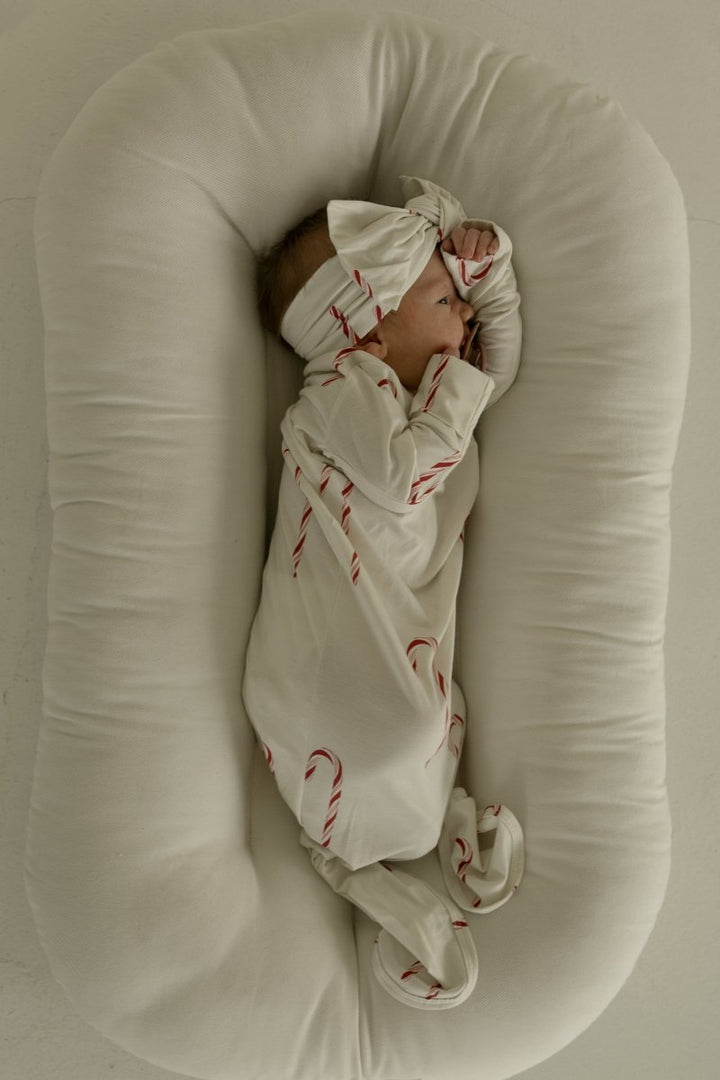 Bamboo Knotted Gown - Candy Cane