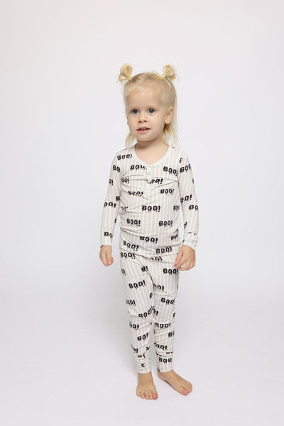 Bamboo Two Piece Pajamas - Boo!