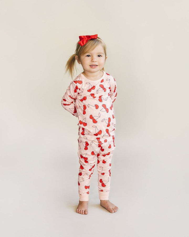Bamboo Two Piece Set - Cherry Heart