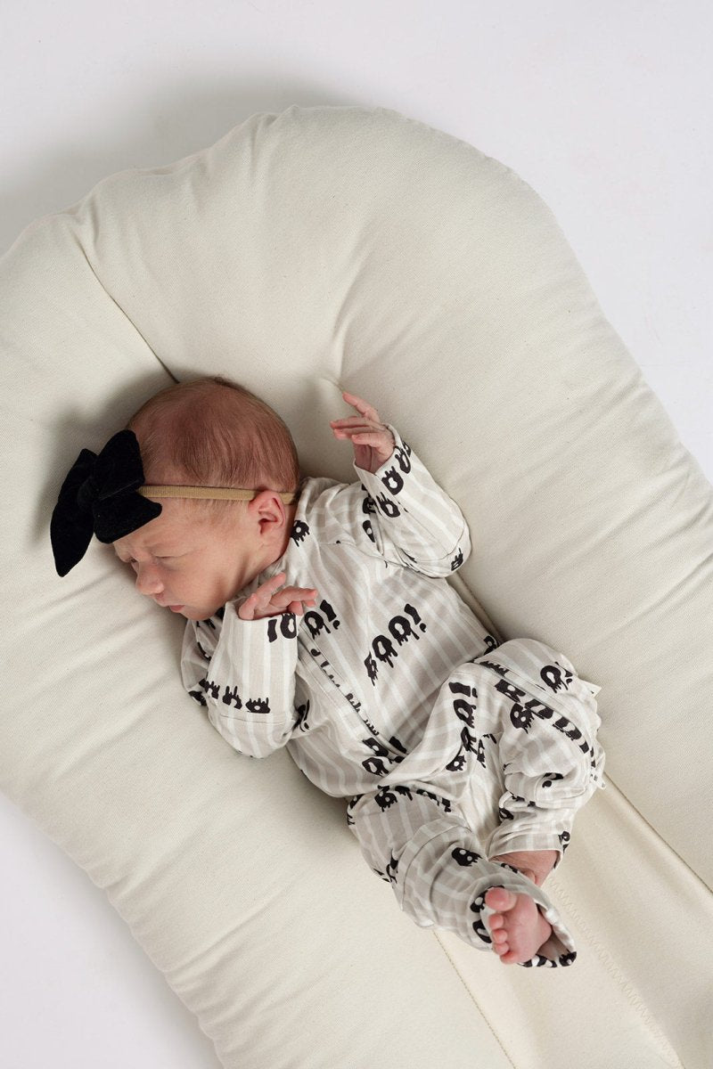 Bamboo Zip Pajamas - Boo!
