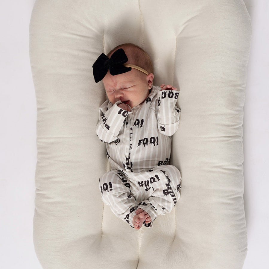 Bamboo Zip Pajamas - Boo!