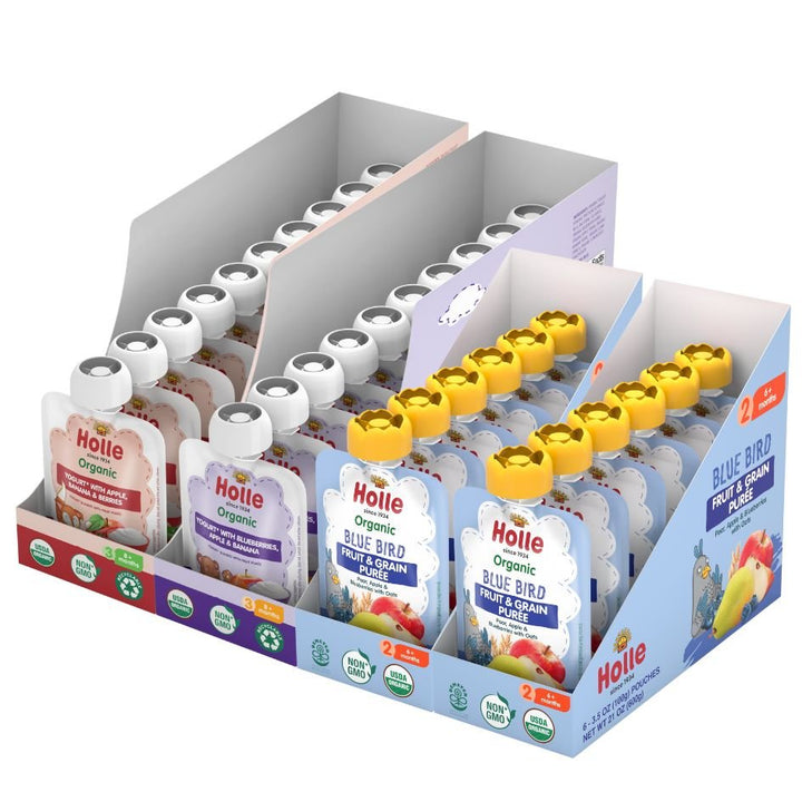 Berries Bundle: Apples, Banana &amp; Berries Yogurt, Blueberries, Apple, Banana Yogurt, and Blue Bird