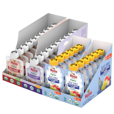 Berries Bundle: Apples, Banana & Berries Yogurt, Blueberries, Apple, Banana Yogurt, and Blue Bird