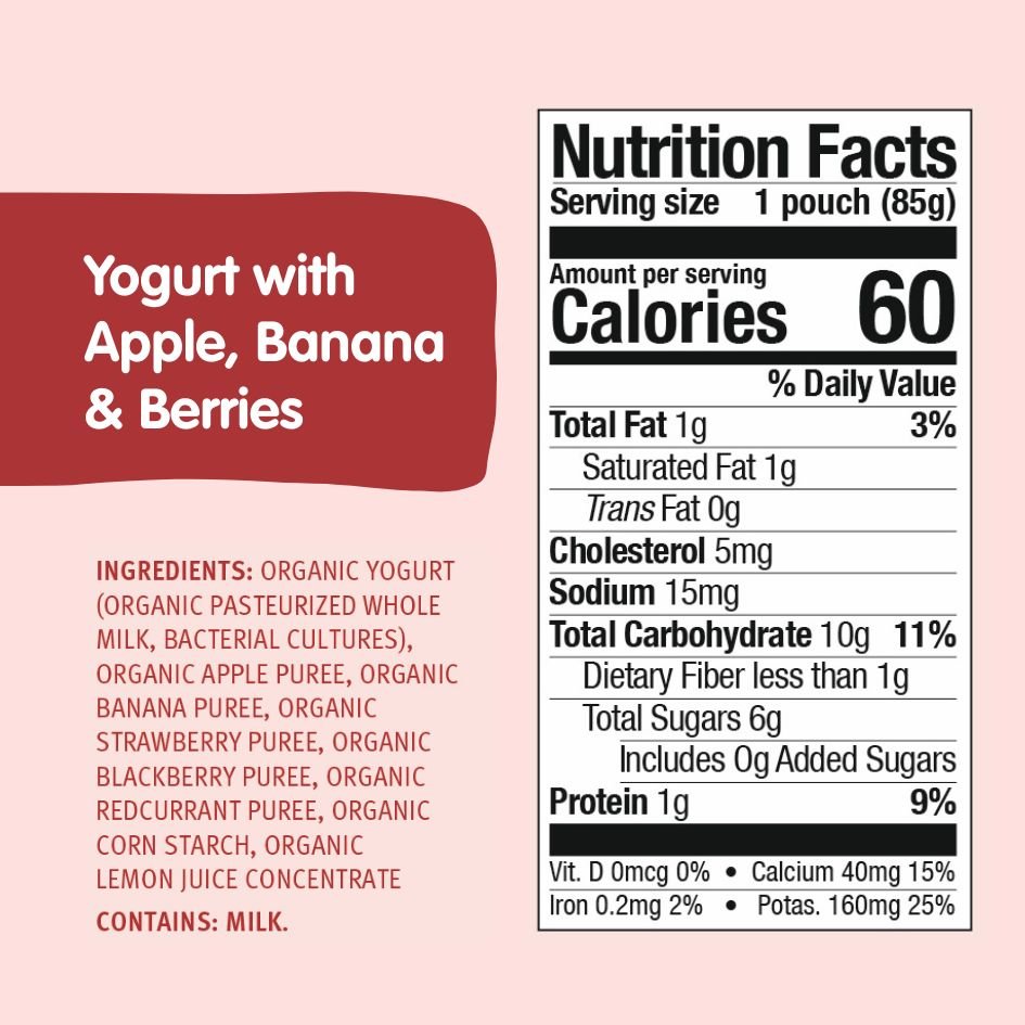 Berries Bundle: Apples, Banana &amp; Berries Yogurt, Blueberries, Apple, Banana Yogurt, and Blue Bird