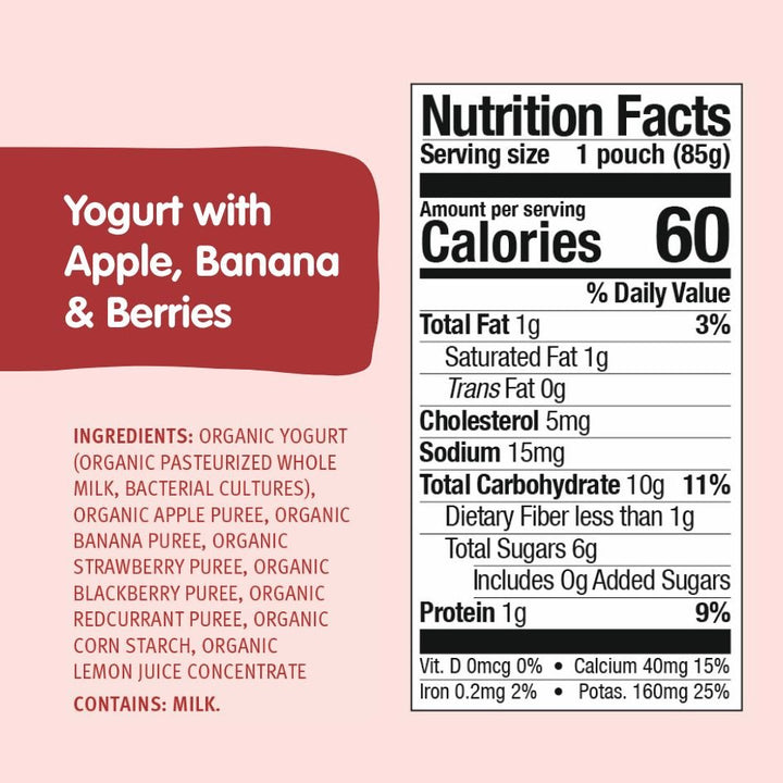 Berries Bundle: Apples, Banana &amp; Berries Yogurt, Blueberries, Apple, Banana Yogurt, and Blue Bird