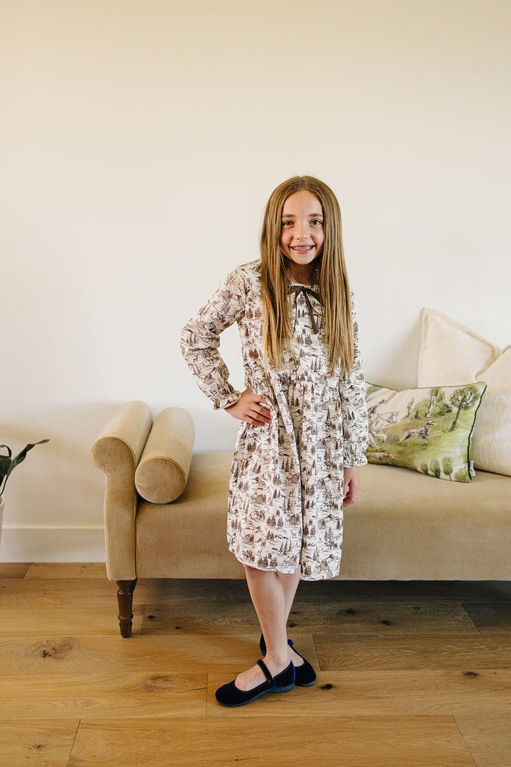 Brown Toile Dress