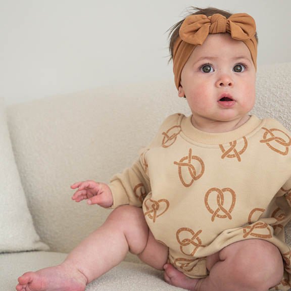 Bubble Romper - Pretzel