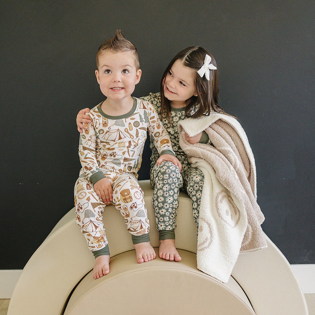 Camping Trip Ribbed Bamboo Cozy Set