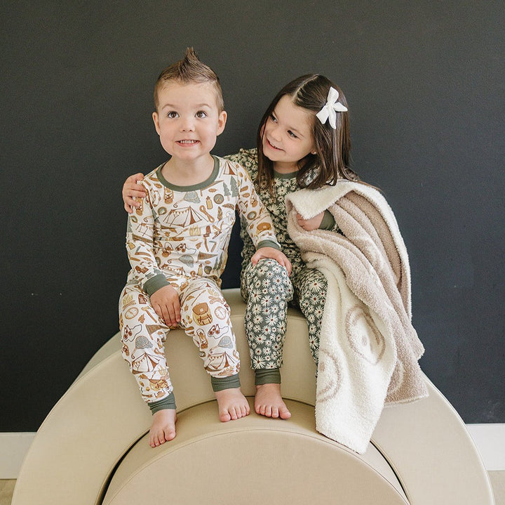 Camping Trip Ribbed Bamboo Cozy Set