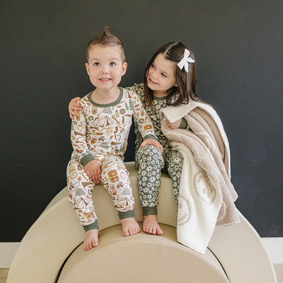 Camping Trip Ribbed Bamboo Cozy Set