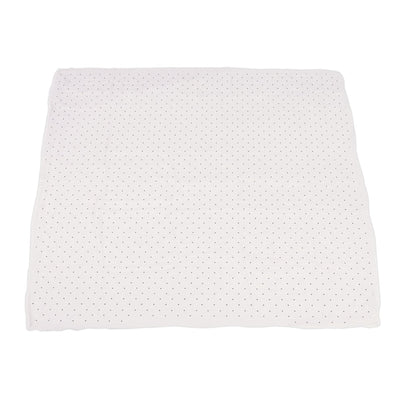 Carnelian Peaches and Black and White Polka Dot Newcastle Blanket