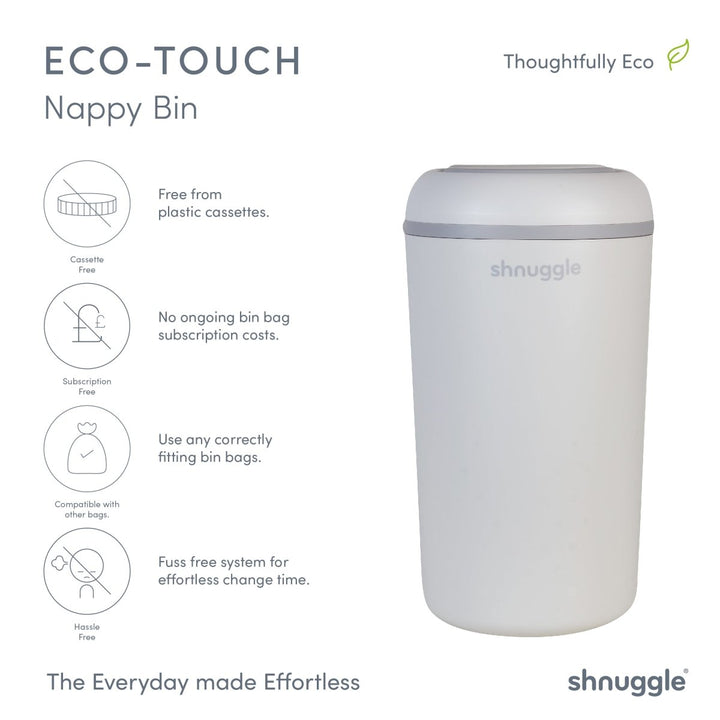 Changing Essentials Kit: Shnuggle Changing Mat + Diaper Pail + Better Bag Liners