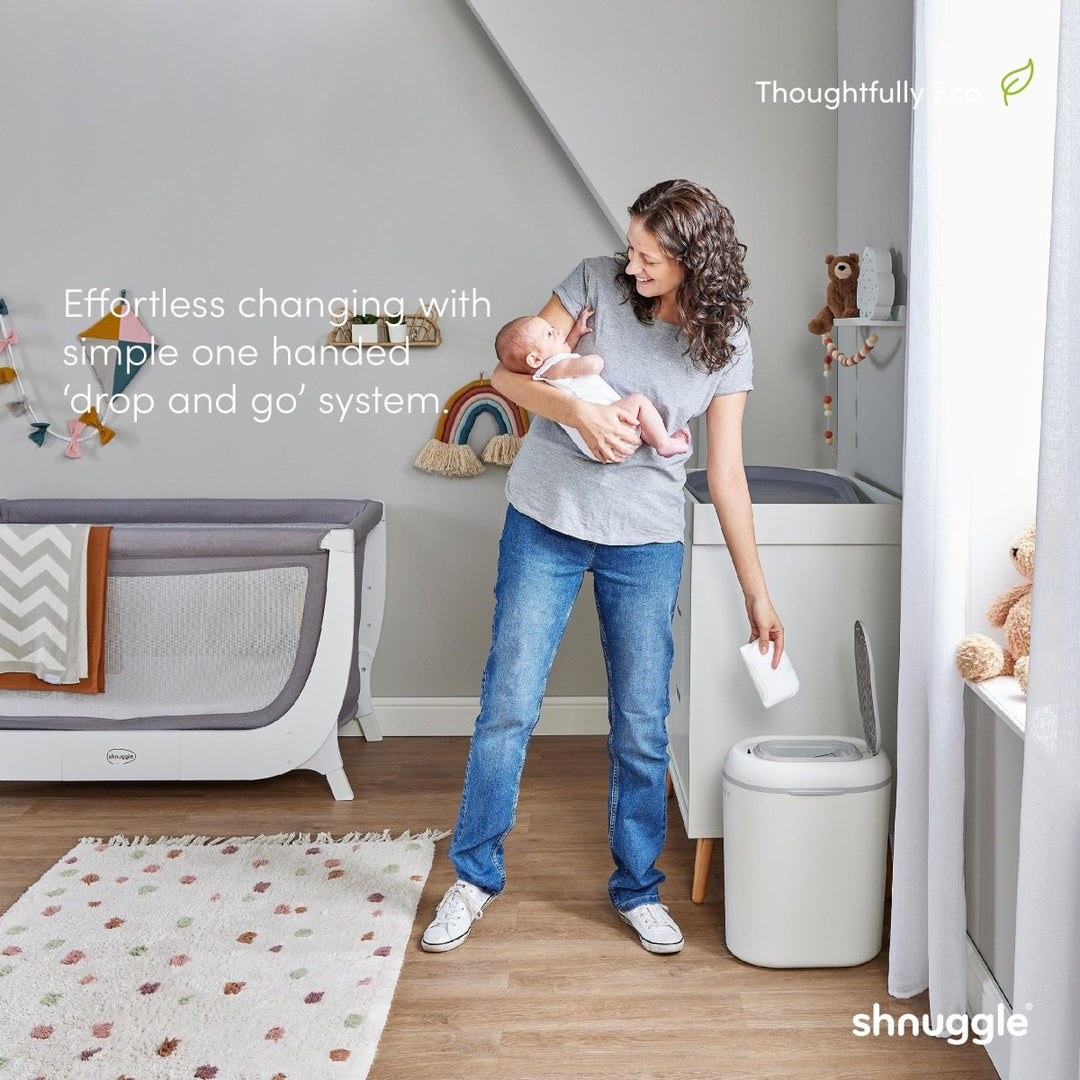 Changing Essentials Kit: Shnuggle Changing Mat + Diaper Pail + Better Bag Liners
