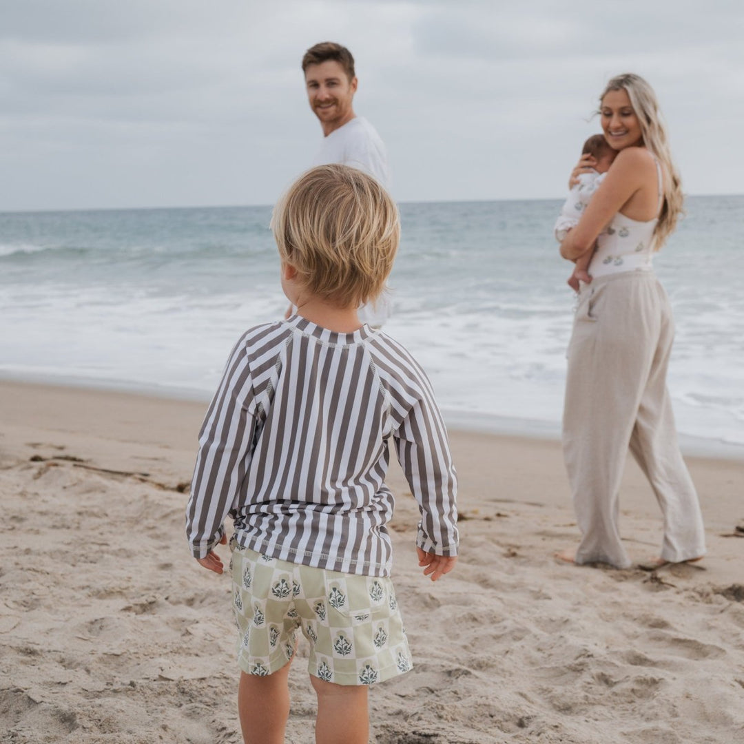 Child Board Short - Marigold Check