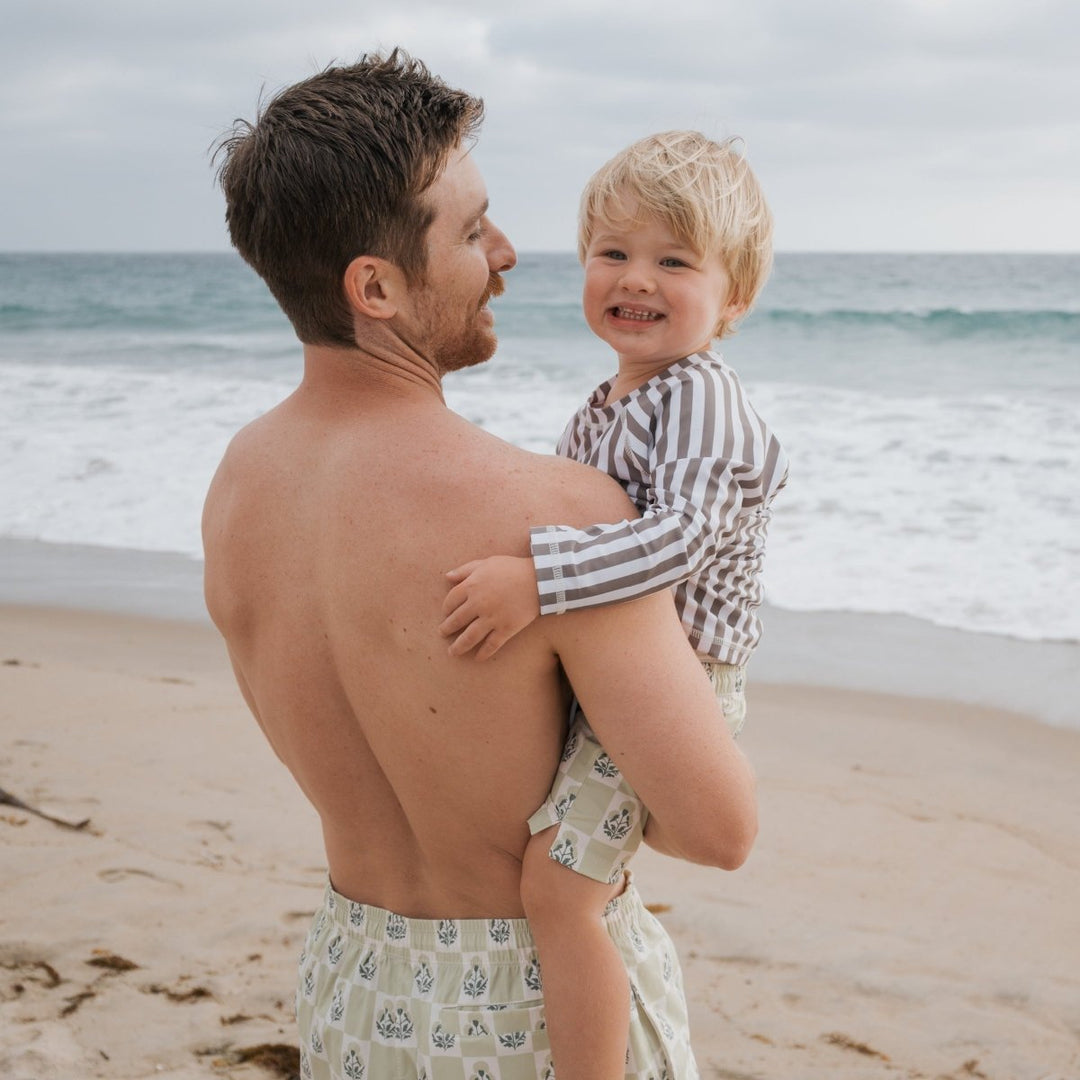 Child Board Short - Marigold Check